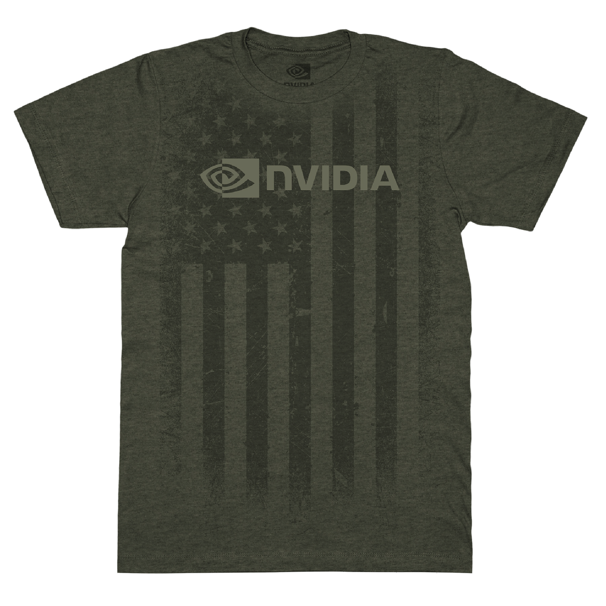 Dell Federal Flag T-Shirt - Army Green