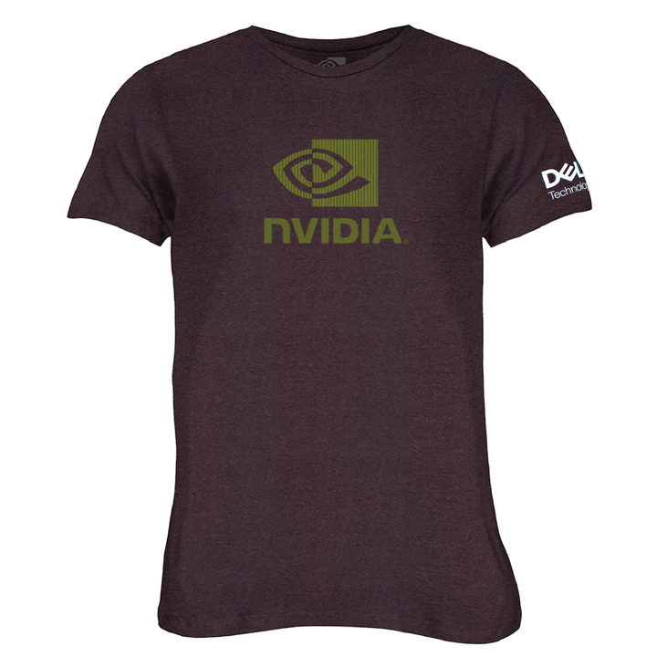 NVIDIA | DELL Technologies Wine Heather Tee